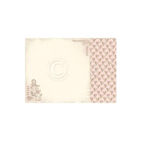 Papel Scrapbooking. Colección: My Precious Daughter. Baby doll. 30, 5 x 30,5 cm. Pion Design