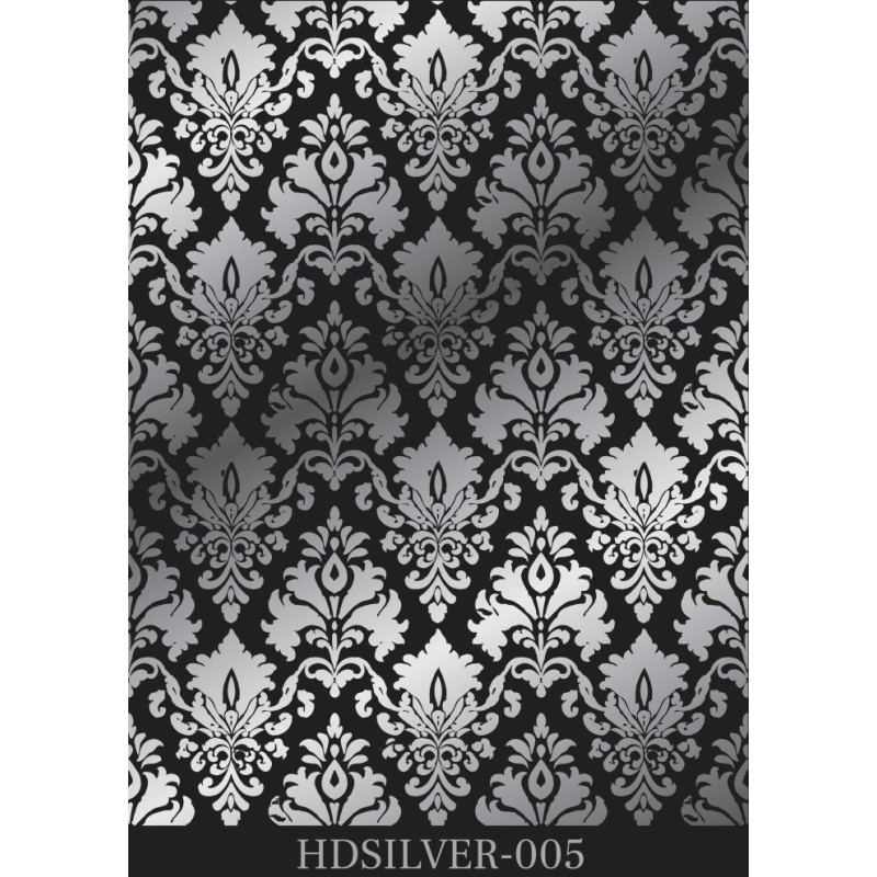 Transfer RUB-ON Silver Adamascado 30x42 cm. HDS005. Cadence Transfer RUB-ON Silver Adamascado 30x42 cm. HDS005. Cadence
