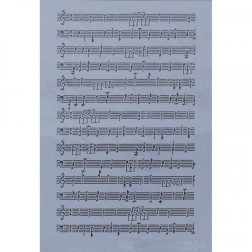 Plantilla stencil: Partitura musical. 33x48cm. Rich | L'aura Bella