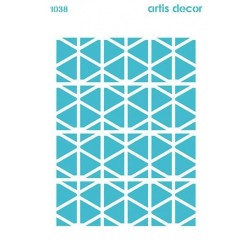 Plantilla stencil: Fondo Geométrico 2. 20x28.5 cm | L'aura Bella