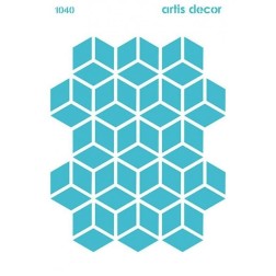 Plantilla stencil: Fondo Geométrico 4. 20x28.5 cm | L'aura Bella