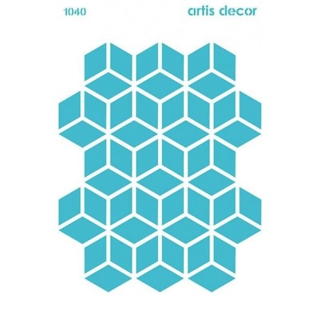 Plantilla stencil: Fondo Geométrico 4. 20x28.5 cm | L'aura Bella