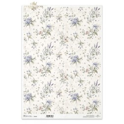 Florecillas. Papel de arroz A3 decoupage. ITD Collection | L'aura Bella