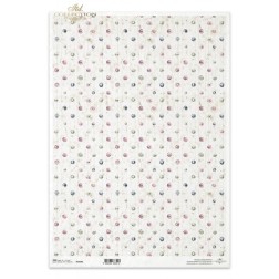 Puntos . Papel de arroz A3 decoupage. ITD Collection | L'aura Bella