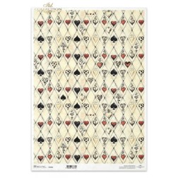 Palos Baraja. Alicia. Papel de arroz A3 decoupage. ITD | L'aura Bella