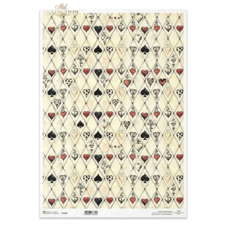 Palos Baraja. Alicia. Papel de arroz A3 decoupage. ITD | L'aura Bella