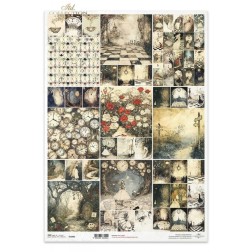 Collage de Alicia. Papel de arroz A3. Decoupage ITD | L'aura Bella