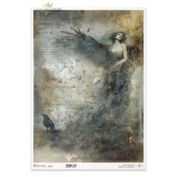 Ángel o Demonio. Papel de arroz A3. Decoupage ITD | L'aura Bella