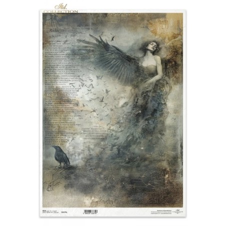 Ángel o Demonio. Papel de arroz A3. Decoupage ITD | L'aura Bella