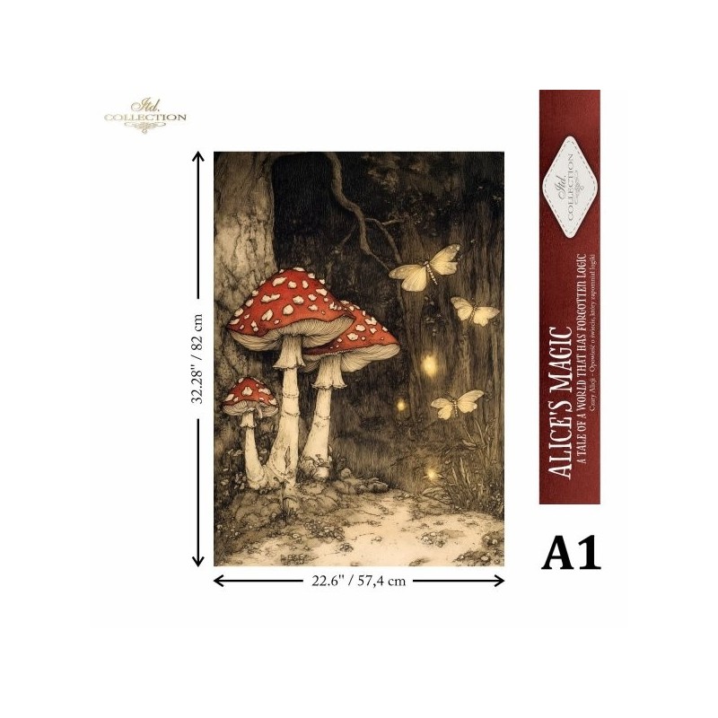 Setas, Alicia. Papel de arroz A1 para decoupage. ITD Collection. FPA1033