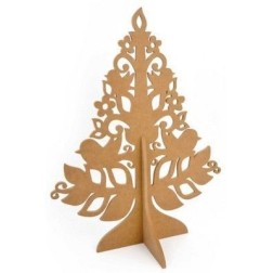 Madera. LARGE FLOURISH TREE. KAISERCRAFT PTY LTD. Árbol con pájaros. 60x48x30 cm