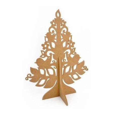 Madera. LARGE FLOURISH TREE. KAISERCRAFT PTY LTD. Árbol con pájaros. 60x48x30 cm