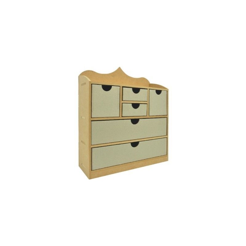 Madera. ORNATE STORAGE UNIT. KAISERCRAFT PTY LTD. Mueble con cajones ornado. 37x32x10,5cm