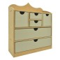 Mueble con cajones ornado. 37x32x10,5cm