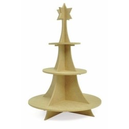 Madera. CHRISTMS CUPCAKE STAND. KAISERCRAFT PTY LTD. Stand para cupcakes navideño. 46x32x32 cm