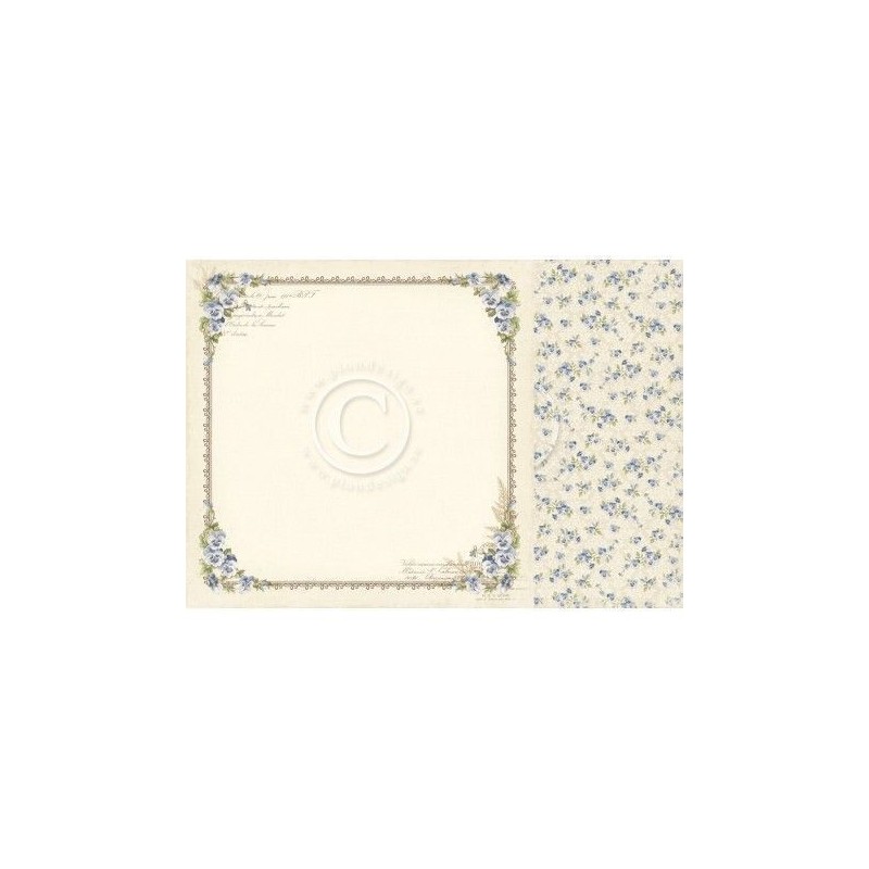 Papel scrapbooking Beloved Pansy Pion Design PD5502F | L'aura Bella