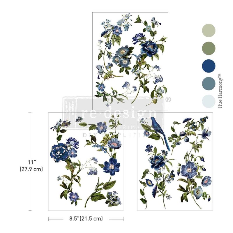 Blue Nest Blooms. Redesign Middy Transfers®. 681913