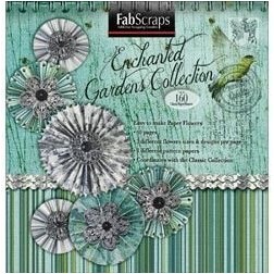 Precortados. 160 FLOWERS. Die cut. Enchanted Gardens Collection. FABSCRAPS. Flores. Colección: Enchanted Gardens
