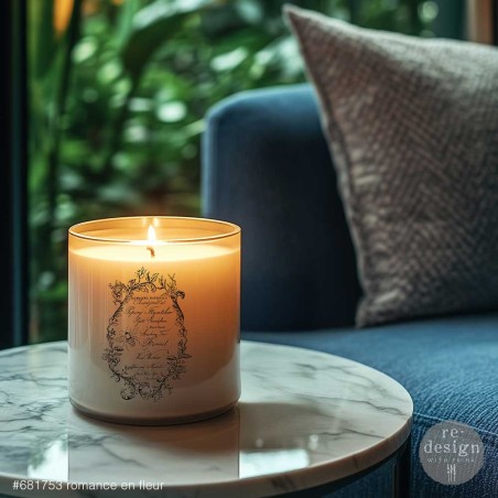 Romance En Fleur. REDESIGN LUXE TRANSFERS®. Transfer, calcomanía. 680428