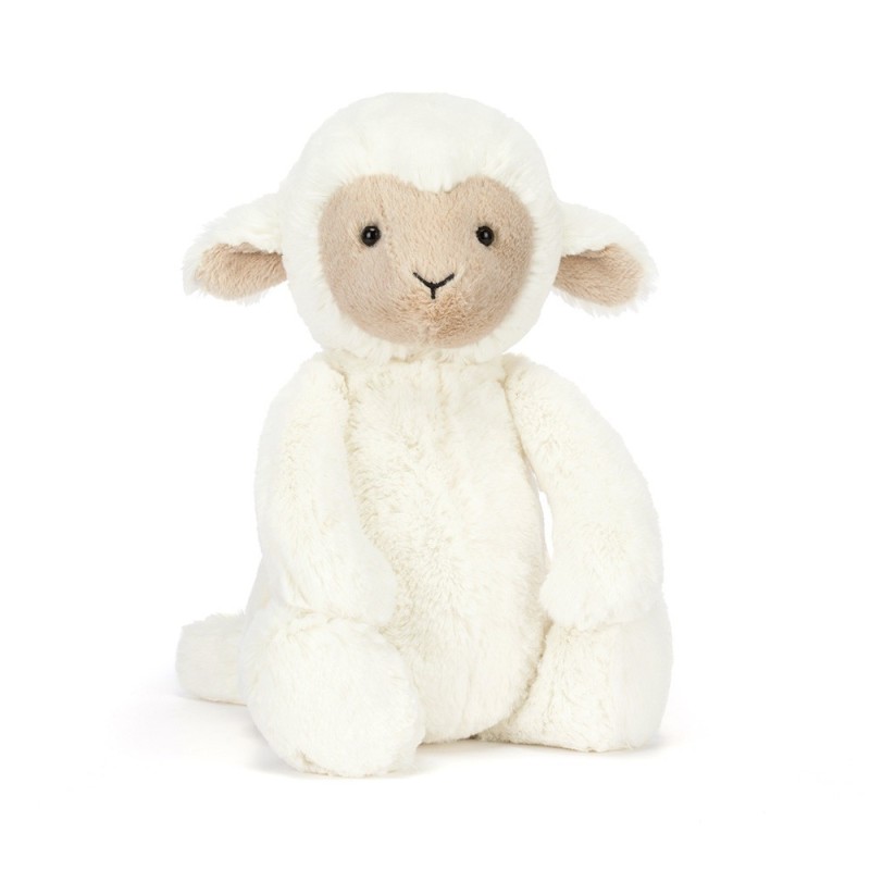 Skipson Lamb, corderito blanco. Peluche Jellycat. BAS3LAM