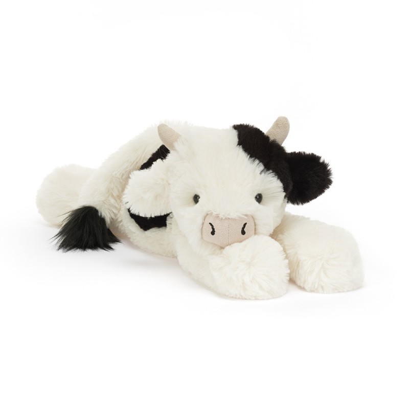Smudge Cow, vaquita tumbada. Peluche Jellycat. SMG2C
