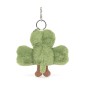 Amuseables Siofra Shamrock Bag Charm. Peluche Jellycat. A4SHMBC
