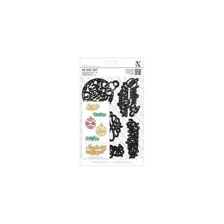 Die cut. XMAS SAYNG-A5 DIE SET. DESIGN OBJECTIVES LTD. Die cuts: Navidad. Varios modelos