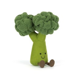 Amuseables Broccoli, Broccoli feliz. Jellycat. A2BROC | L'aura Bella