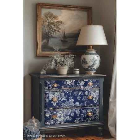 Secret Garden Bloom. Papel de Decoupage Redesign. A1. Diseño Reversible. 673338