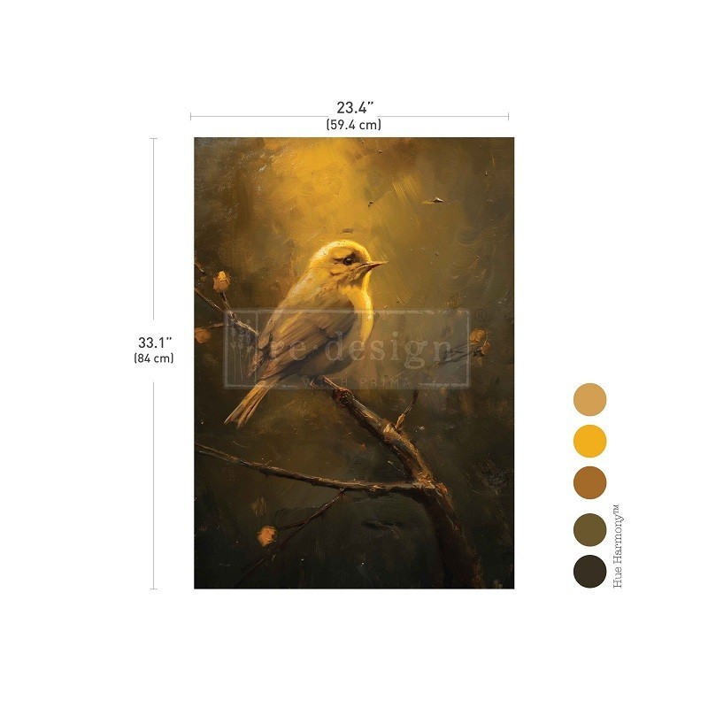 Amber Nest. Papel de Decoupage Redesign. A1. Diseño Reversible. 679620 Amber Nest. Papel de Decoupage Redesign. A1. Diseño Reversible. 679620