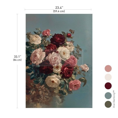 Ethereal Rosebush. A1 Decoupage Paper. Redesign. 678845 | L'aura Bella