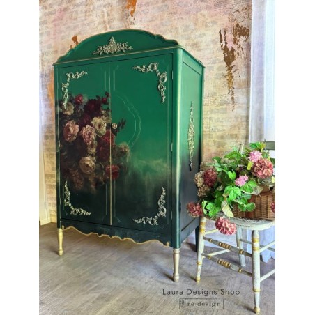 Ethereal Rosebush. Papel de Decoupage Redesign. A1. Diseño Reversible. 679613