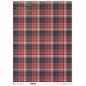 Tartán rojo. Papel de arroz A3 para decoupage. ITD Collection Tartán rojo. Papel de arroz A3 para decoupage. ITD Collection