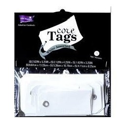 15 etiquetas blancas varios tamaños. Core'dinations | L'aura Bella