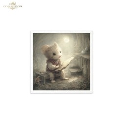 Ratoncitos en su día a día. Pack 6 papeles arroz.  ITD | L'aura Bella