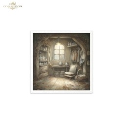 Casa de los ratoncitos. Pack 6 papeles de arroz.  ITD | L'aura Bella