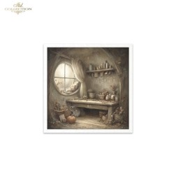 Casa de los ratoncitos. Pack 6 papeles de arroz.  ITD | L'aura Bella