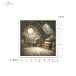 Casa de los ratoncitos. Pack 6 papeles de arroz.  ITD | L'aura Bella