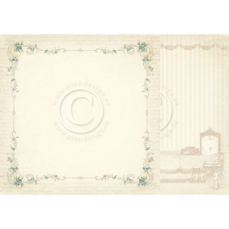 Papel scrapbooking Forget me not PD5706F | L'aura Bella