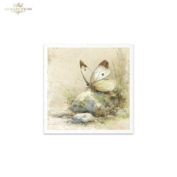 Libélulas, mariposas. Pack 6 papeles de arroz.  ITD | L'aura Bella