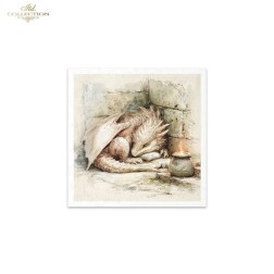 Dragones. Pack 6 papeles de arroz.  ITD | L'aura Bella