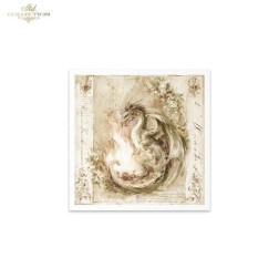 Dragones. Pack 6 papeles de arroz.  ITD | L'aura Bella