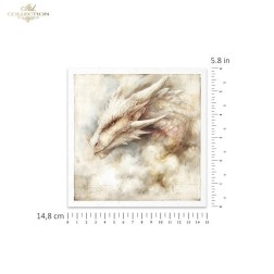 Dragones. Pack 6 papeles de arroz.  ITD | L'aura Bella