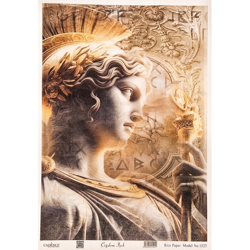 Atenea. Colección dioses del Olimpo. Papel de arroz, rice paper A3. Cadence PAD1525 Atenea. Colección dioses del Olimpo. Papel de arroz, rice paper A3. Cadence PAD1525
