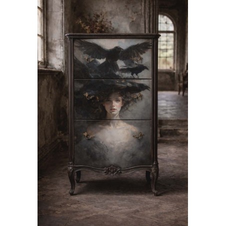 Ravens, Cuervos. Papel Decoupage Mint by Michelle. A3