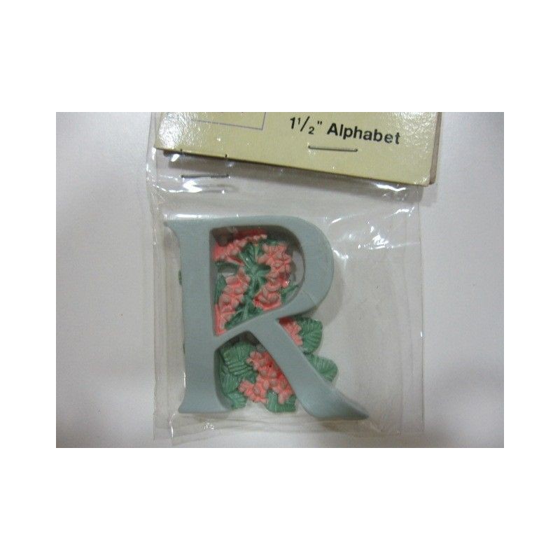 "R". Letra de resina | L'aura Bella