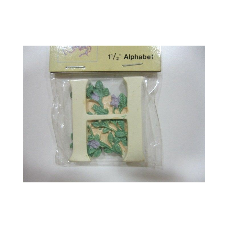 "H". Letra de resina | L'aura Bella