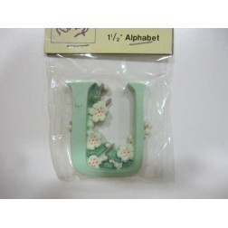 "U". Letra de resina | L'aura Bella