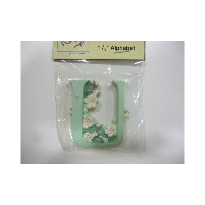 "U". Letra de resina | L'aura Bella