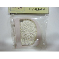 "D". Letra de resina | L'aura Bella